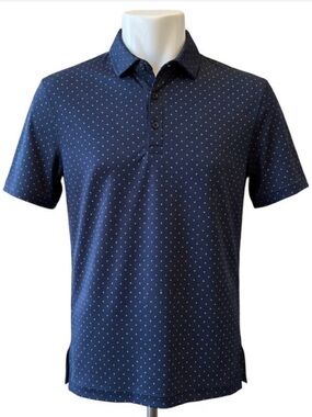 New (without tags) Dunning Golf Men’s Performance Navy Polo Shirt. Large Size.